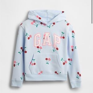 GAP light blue with cherries Hoodie. Women’s XS (kids XXL)